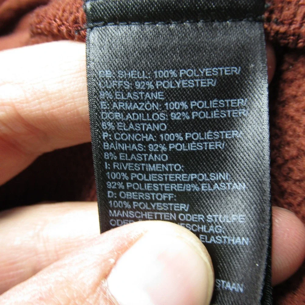 The North Face Fleece Mens XL Dark Copper 1/4 Zip Pullover‎ Jacket Hiking